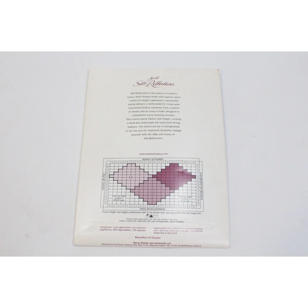 Vintage Hanes Silk Reflections Control Top Pantyhose, Color Town Taupe, size: AB
